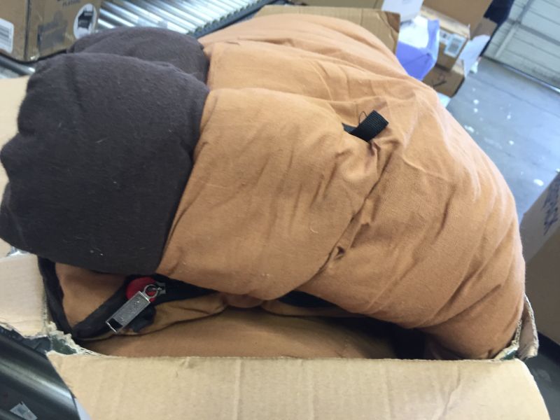 Photo 1 of Coleman Dunnock Cold Weather Adult Sleeping Bag , Brown, heights up to 6 feet 4 inch tall
