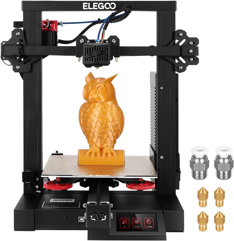Photo 1 of ELEGOO Neptune 2S 3D Printer, FDM Printer with Dual Gear Metal Extruder, PEI Surface Magnetic Build Plate, 3.5 Inch Touch Screen, Silent and Quality Printing, 220x220x250mm Printing Size
