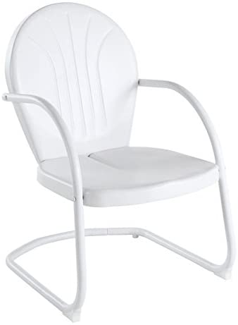 Photo 1 of Crosley Furniture Griffith Metal Outdoor Chair - White
