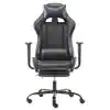 Photo 1 of SMUGDEsk Black Gaming Chair with Footrest Ergonomic High Back Computer Office Racing Chair Headrest Swivel Rocking