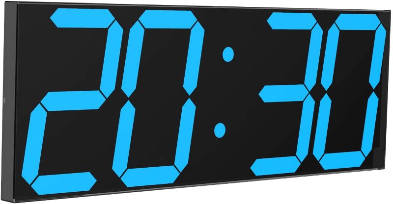 Photo 1 of CHKOSDA Digital LED Wall Clock, Oversize Wall Clock with 6” Numbers