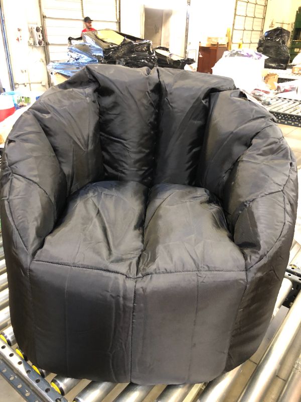 Photo 2 of Big Joe Milano Beanbag Chair Stretch Limo Black Smartmax
