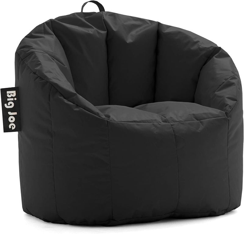 Photo 1 of Big Joe Milano Beanbag Chair Stretch Limo Black Smartmax
