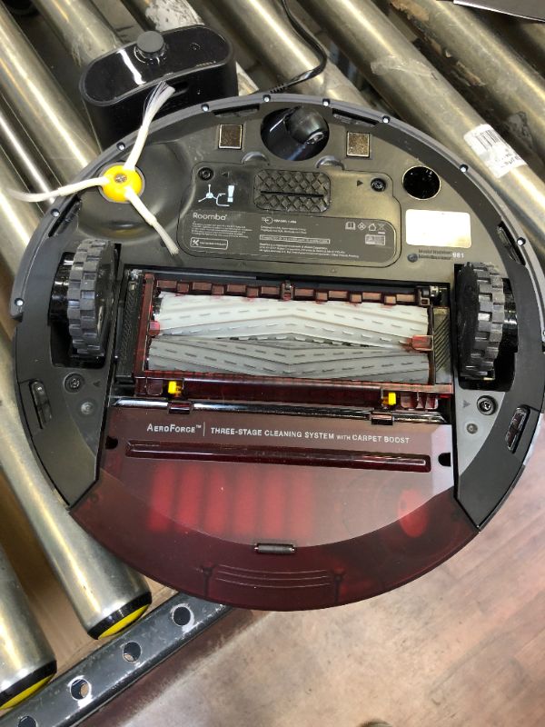 Photo 4 of iRobot Roomba 981 Robot Vacuum-Wi-Fi Connected Mapping, Works with Alexa, Ideal for Pet Hair, Carpets, Hard Floors, Power Boost Technology, Black---ITEM IS DIRTY---
