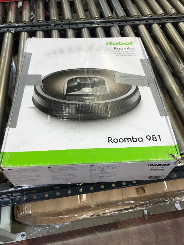 Photo 7 of iRobot Roomba 981 Robot Vacuum-Wi-Fi Connected Mapping, Works with Alexa, Ideal for Pet Hair, Carpets, Hard Floors, Power Boost Technology, Black---ITEM IS DIRTY---
