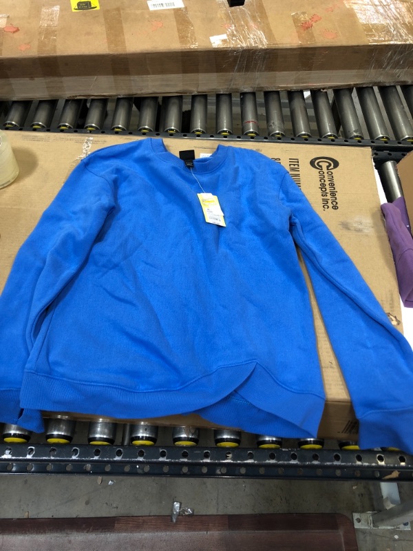 Photo 2 of Girls' Fleece Pullover Sweatshirt - All in Motion Blue XL