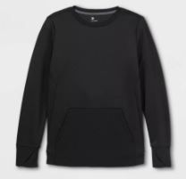 Photo 1 of Boys' Performance Crewneck Sweatshirt - All in Motion Black L