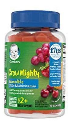 Photo 1 of Gerber Grow Mighty Kids Multivitamin Gummies, 60 Count exp 07.06.2022