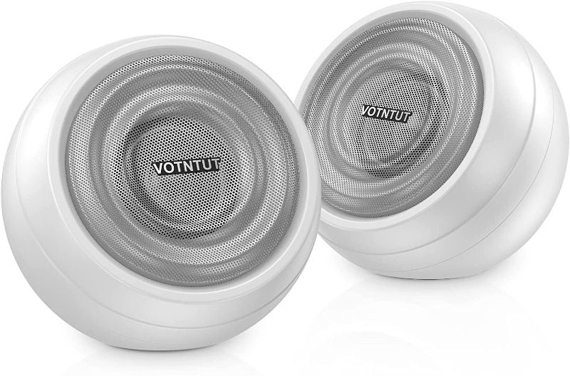 Photo 1 of ABRRU Dual 5W USB Speaker for Desktop, PC Speaker for Desktop, Computer Speaker for Desktop, Laptop with Crystal Clear Sound, Enhanced Bass and Volume Control(Off-White) FACTORY SEALED