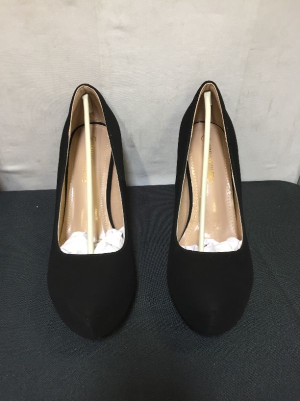 Photo 3 of DREAM PAIRS Tiffany Women's New Classic Elegant Versatile Low Stiletto Heel Dress Platform Pumps Shoes Black, 8.5