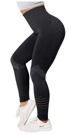 Photo 1 of SVOKOR Seamless Womens Workout Pants High Waist Leggings for Women Gym not See Through Tummy Control Women Yoga Legging - MEDIUM 
