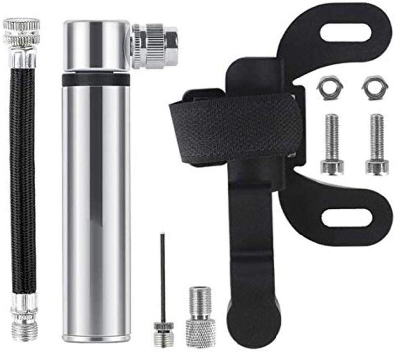 Photo 1 of Mini Bike Pump-Small Pocket Bike Pump-2019 Pressure Air Pump-Bike Tire Pump-Mounted on A Bike Frame?White?
