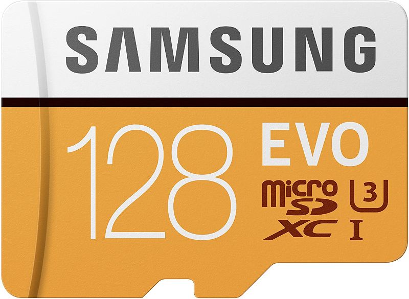 Photo 1 of Samsung 100MB/s (U3) MicroSD EVO Memory Card with Adapter 128 GB (MB-MP128GA/AM)
