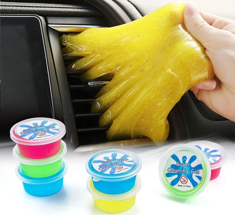 Photo 1 of 16 Pack Car Cleaning Gel, Car Cleaner Kit Supplies Automotive Dust Cleaning Mud Air Vent Interior Detailing Putty for Car Accessories, Keyboard Cleaner for Car Vents, PC, Laptops, Cameras-800g Total
