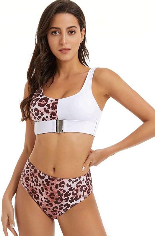 Photo 1 of Combor High Waist Leopard Bikini Set Two Piece Swimsuit for Women SIZE SMALL
