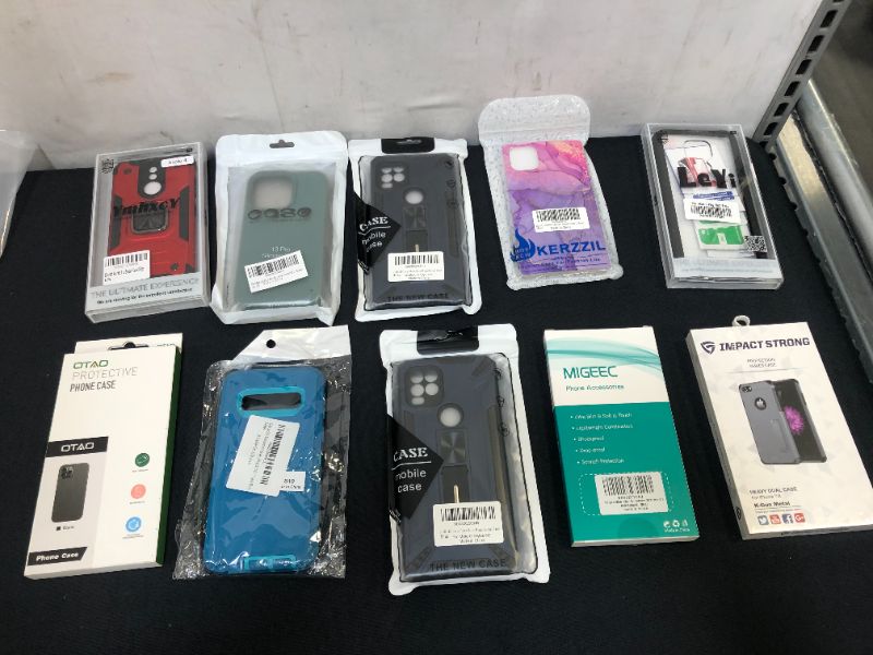 Photo 1 of BAG LOT 10 ASSORTED ITEMS PHONE ACCESSORIES (SOLD AS SET)