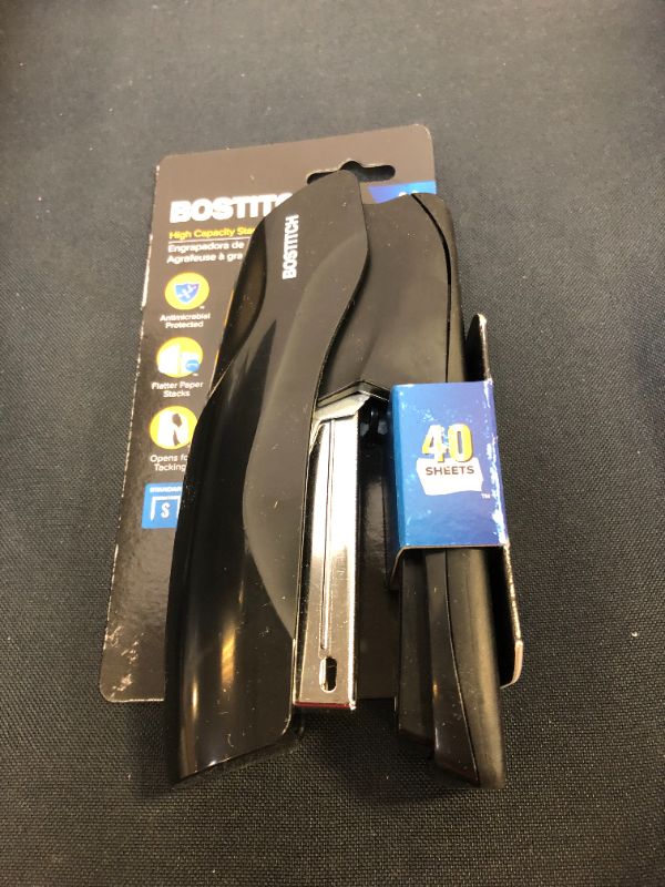 Photo 2 of Bostitch Office Heavy Duty 40 Sheet Stapler, Full-Strip, Black (B275R-BLK)
