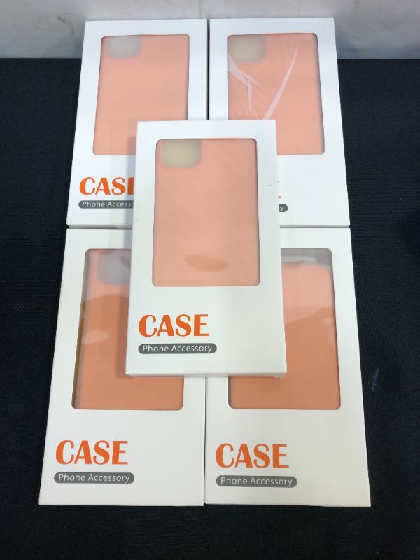 Photo 1 of IPHONE 13 SILICONE CASE - 5 PACK - PEACH COLOR 