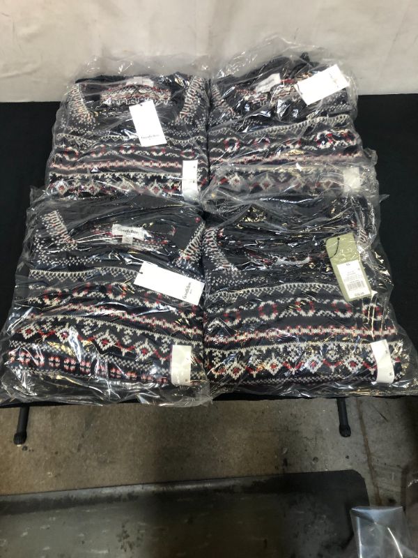 Photo 1 of Men's Standard Fit Crewneck Jacquard Pullover Sweater - Goodfellow & Co - 4 PACK - SIZE XL 
