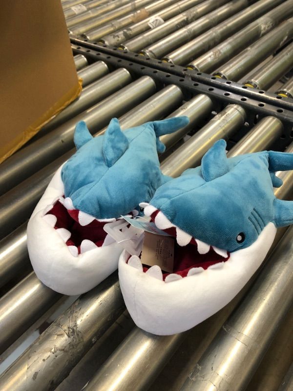 Photo 2 of Boys' Knox Shark Slippers - Cat & Jack™ Blue --- SIZE MEDIUM 