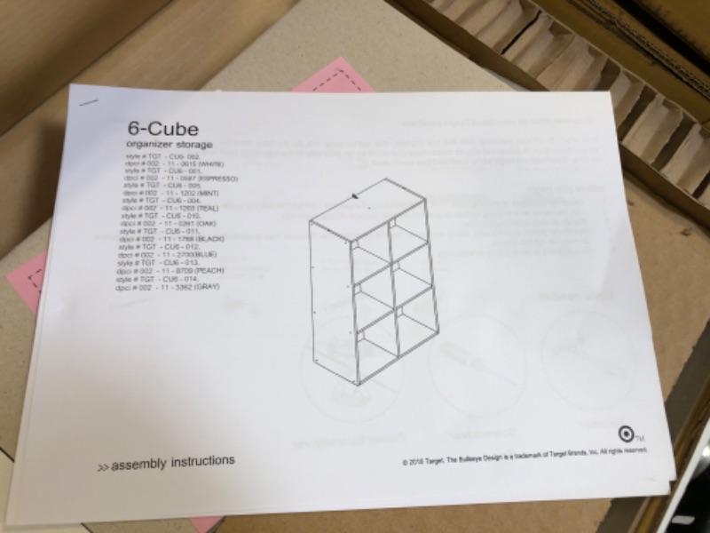 Photo 2 of 11" 6 Cube Organizer Shelf - Room Essentials™