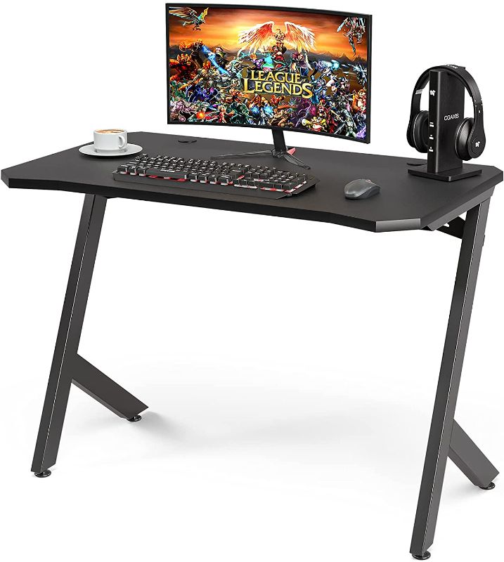 Photo 1 of XBurmo Gaming Desk with Easy Installation 39.3" W x 23.6" D Black