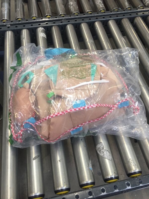 Photo 2 of VX-star Baby Travel Play Arch Stroller/Crib Accessory,Cloth Animmal Toy and Pram Activity Bar with Rattle/Squeak/Teethers(Stripe)
