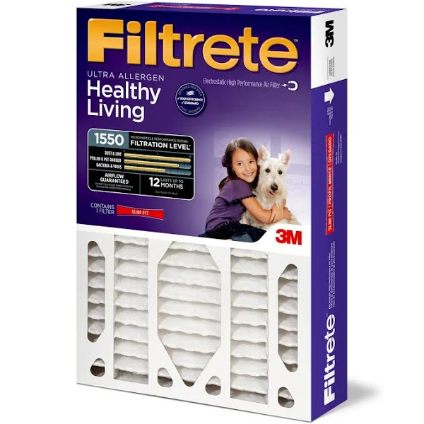 Photo 1 of 3M Filtrete Ultra Allergen Healthy Living Deep Pleat Furnace Filter