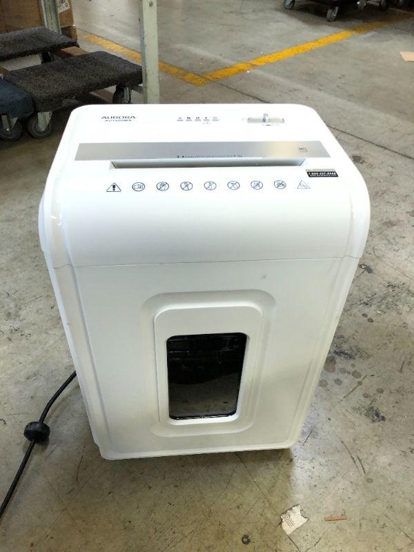 Photo 3 of Aurora Heavy Duty High Security 16-Sheet Micro-Cut Shredder/Anti-Jam/60 Min Run Time/ 7-Gallon Pullout Basket and Casters
