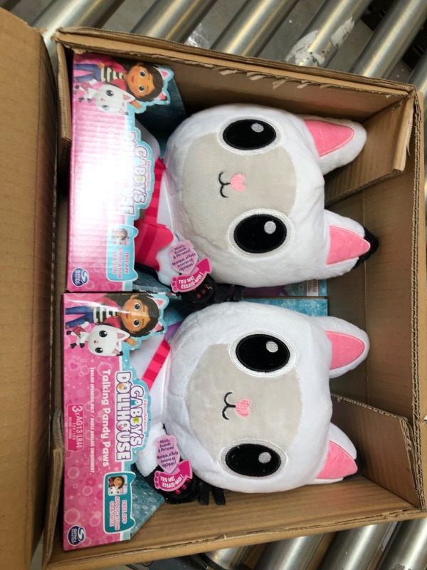 Photo 1 of BOX OF 2-  Gabby's Dollhouse Talking Pandy Paws 13'' Plush