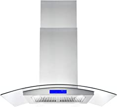 Photo 1 of Cosmo 668ICS900 36 in. Ducted Island Range Hood with LED Lighting and Permanent Filters, Stainless Steel