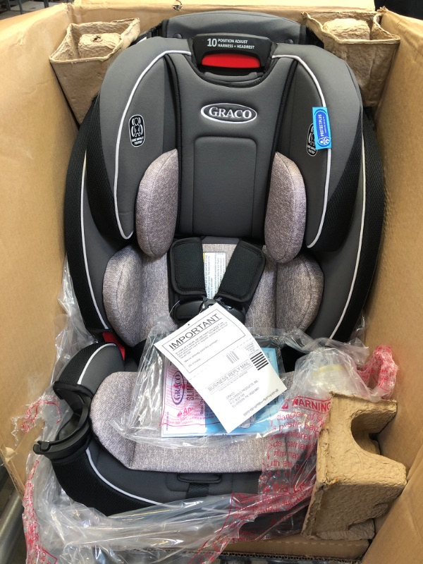 Photo 2 of Graco SlimFit 3 in 1 Car Seat -Slim & Comfy Design Saves Space in Your Back Seat, Darcie, One Size
