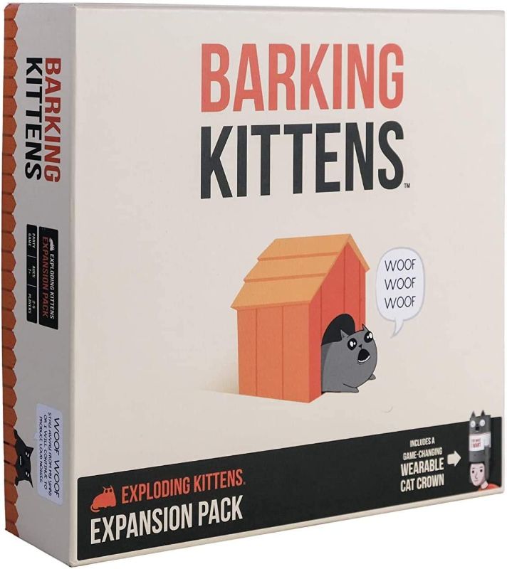 Photo 1 of Barking Kittens Expansion Set - A Russian Roulette Card Game, Easy Family-Friendly Party Games - Card Games for Adults, Teens & Kids - 20 Card Add-on
