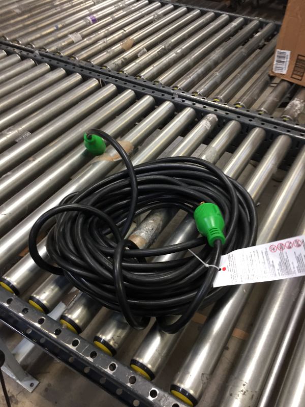 Photo 1 of 10 ft. Generator Extension Cord ETL Listed 30A 125V 60HZ 10-3 3PIN
