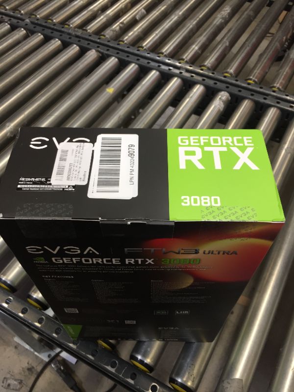 Photo 3 of EVGA GeForce RTX 3080 12GB FTW3 Ultra Gaming, 12G-P5-4877-KL, 12GB GDDR6X, iCX3 Technology, ARGB LED, Metal Backplate, LHR. SEALED
