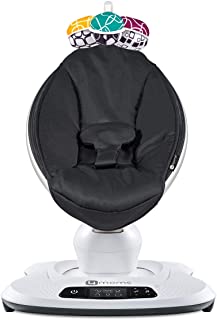 Photo 1 of 4moms mamaRoo 4 Baby Swing, Bluetooth Baby Rocker with 5 Unique Motions, Smooth, Nylon Fabric, Black Classic. MINOR SCUFFS AND SCRATCHES, MODERATE USE
