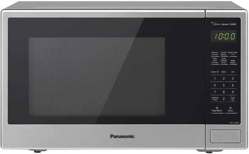 Photo 1 of Panasonic NN-SU696S Microwave Oven, 1.3 Cft, Stainless Steel/Silver
(DENTED ON THE BACK)
