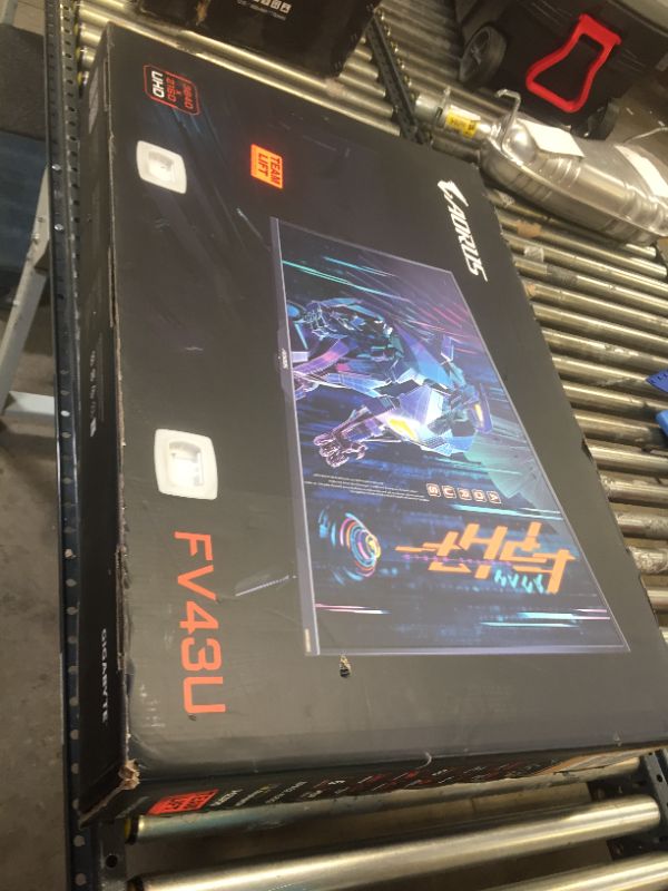 Photo 1 of AORUS FV43U 43" 144Hz 2160p HBR3, NVIDIA G-SYNC Compatible, Exclusive Built-in ANC, 3840x2160 Display, 1ms Response Time, HDR, 96% DCI-P3, 1x DisplayPort 1.4, 2X HDMI 2.1, 2X USB 3.0, 1x USB C