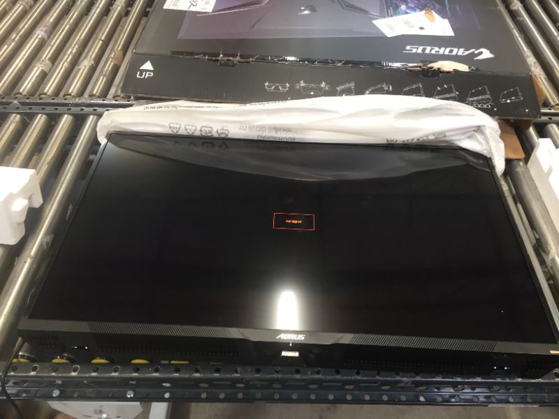 Photo 1 of AORUS FV43U 43" 144Hz 2160p HBR3, NVIDIA G-SYNC Compatible, Exclusive Built-in ANC, 3840x2160 Display, 1ms Response Time, HDR, 96% DCI-P3, 1x DisplayPort 1.4, 2X HDMI 2.1, 2X USB 3.0, 1x USB C