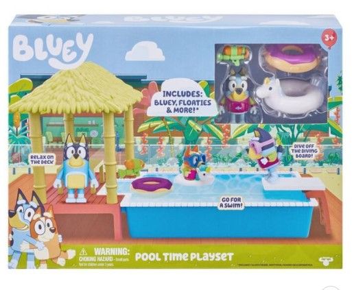 Photo 1 of Bluey Pool Time Playset
pack of 3
