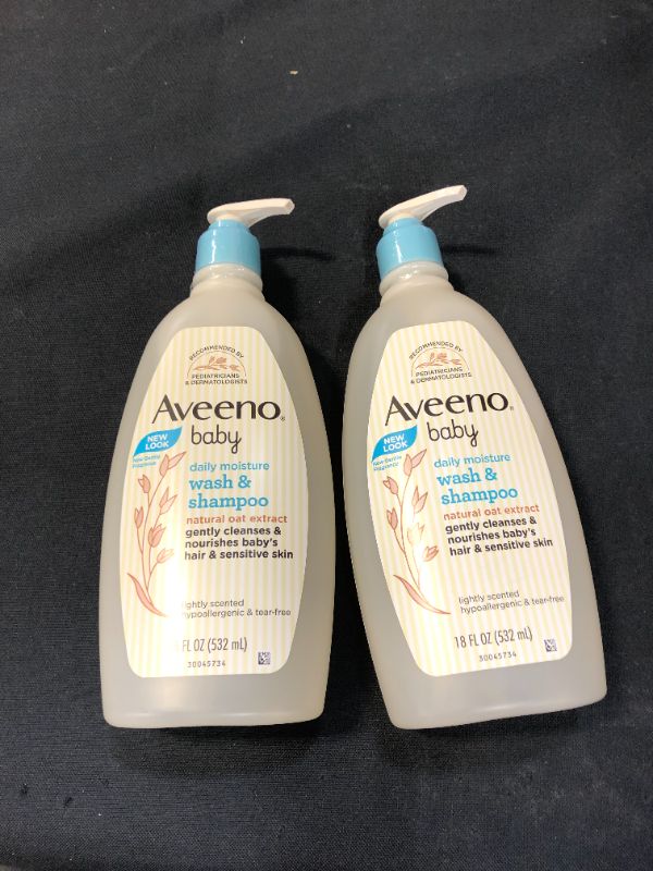 Photo 1 of 2 PACK OF AVEENO BABY SHAMPOO WASH 