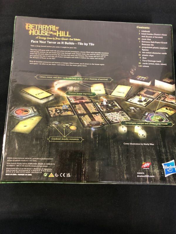 Photo 3 of Hasbro Gaming Avalon Hill Betrayal at The House on The Hill Second Edition Cooperative Board Game, Ages 12 and Up, 3-6 Players, 50 Chilling Scenarios
