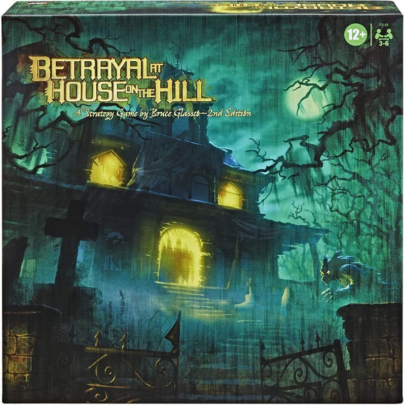 Photo 1 of Hasbro Gaming Avalon Hill Betrayal at The House on The Hill Second Edition Cooperative Board Game, Ages 12 and Up, 3-6 Players, 50 Chilling Scenarios
