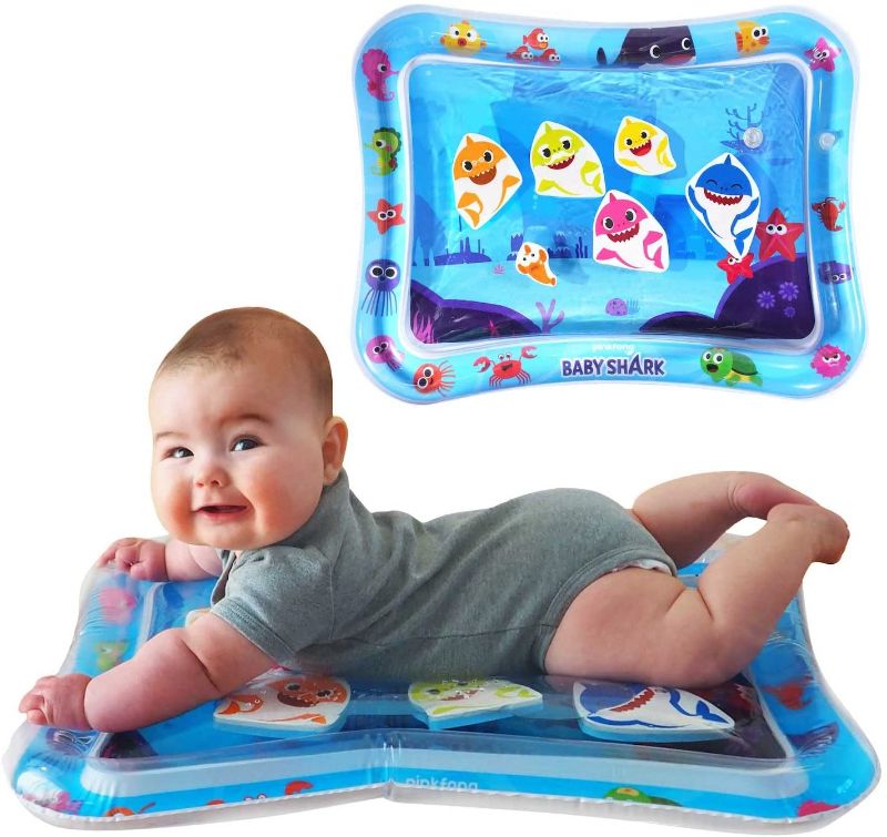 Photo 1 of Baby Shark Tummy Time Water Filled Play Mat – Infant Toys to Help Learn How to Crawl – Baby Shark Official
