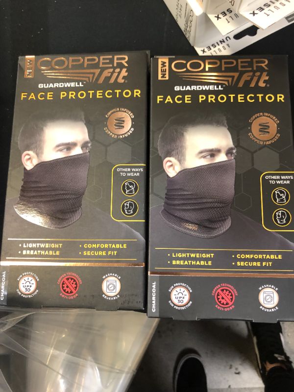 Photo 1 of  Guardwell Face Protector, Thermal Protection, Gray - 2 PACK 
