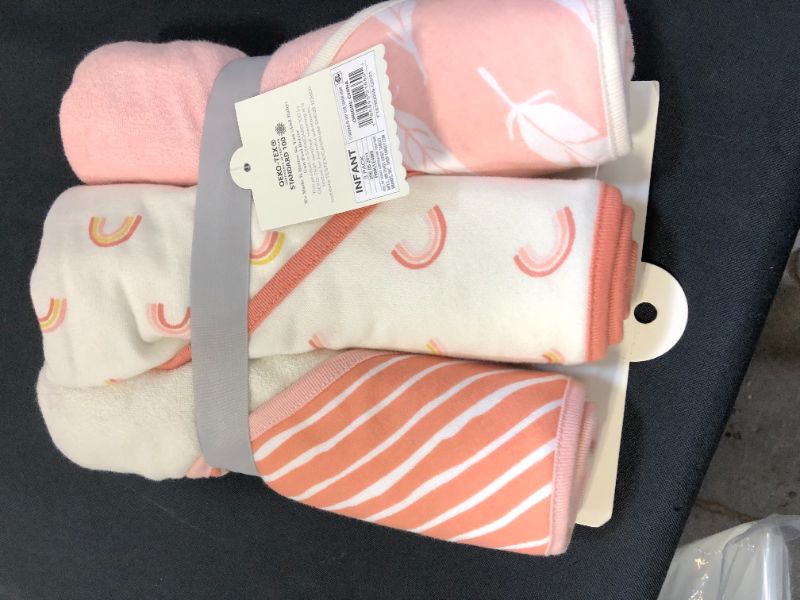 Photo 2 of Baby Girls' 3pk Earth & Sky Hooded Towel - Cloud Island Pink
