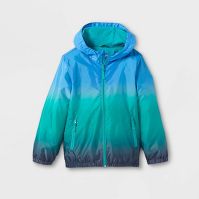 Photo 1 of Boys' Ombre Windbreaker Jacket - Cat & Jack Blue LARGE

