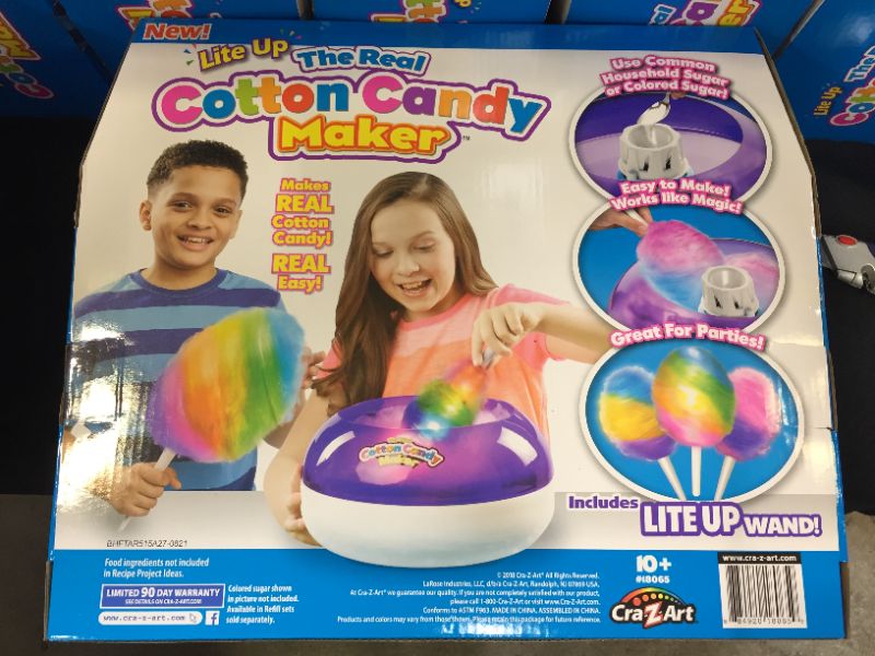 Photo 2 of Cra-Z-Art Cotton Candy Maker with Lite Wand-----box damaged

