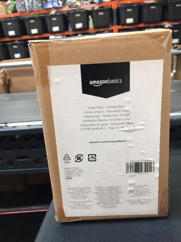 Photo 3 of Amazon Basics Foaming Soap Pump Dispenser - Black