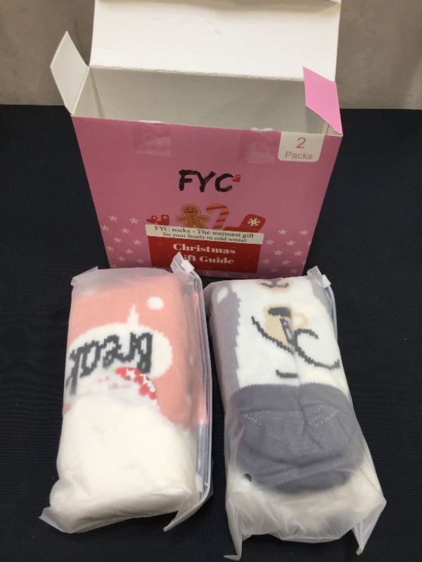 Photo 1 of FYC Christmas socks 2 packs OSFM 